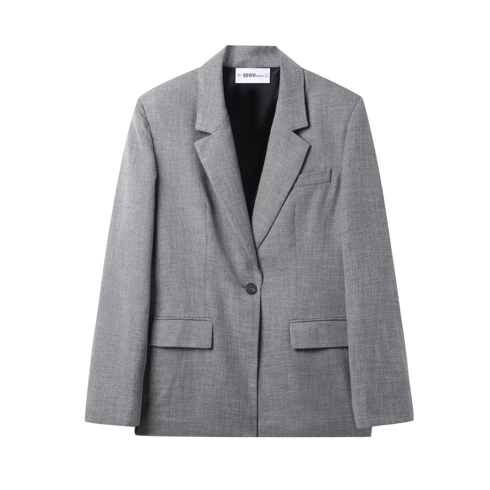 Single Breasted Oversized Blazer Jacket