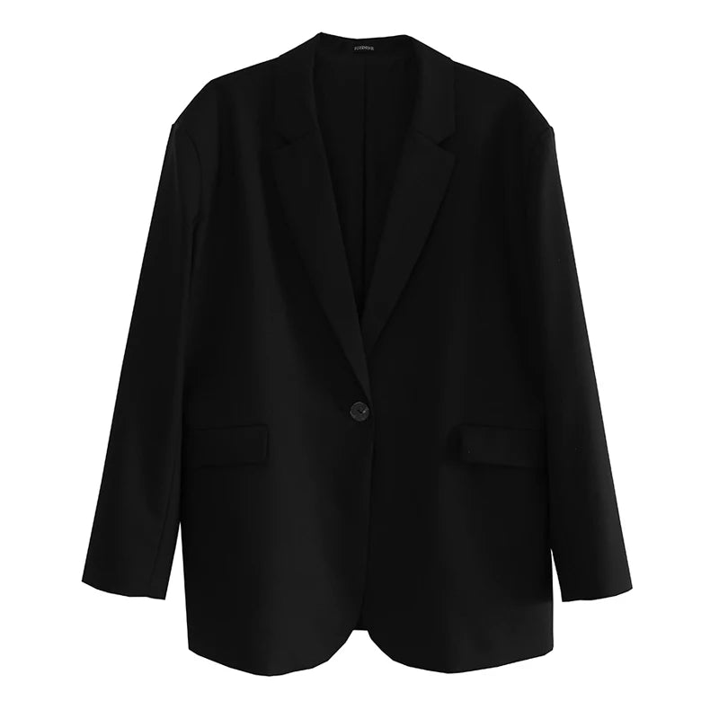 Oversized Wool-Blend Blazer Coat