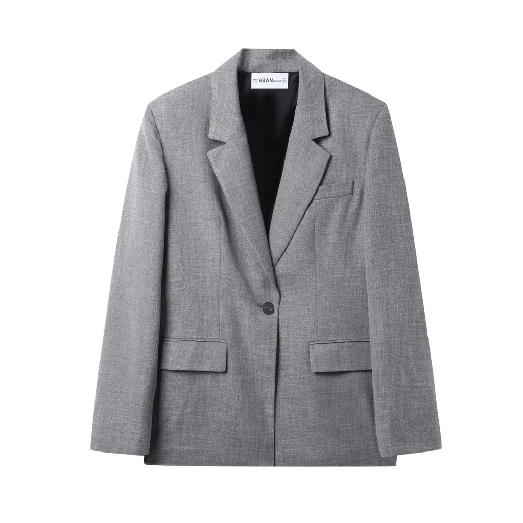 Single Breasted Oversized Blazer Jacket