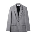 Single Breasted Oversized Blazer Jacket