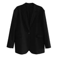 Oversized Wool-Blend Blazer Coat