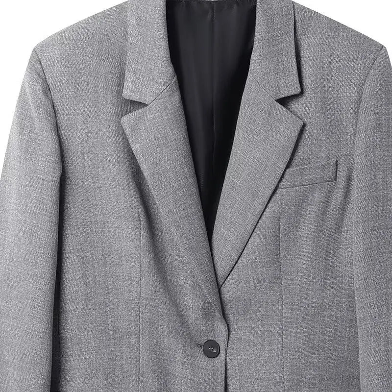 Single Breasted Oversized Blazer Jacket