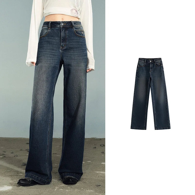 Stretch Washed Denim Jeans