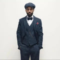 Three-Piece Wool-Blend Suit