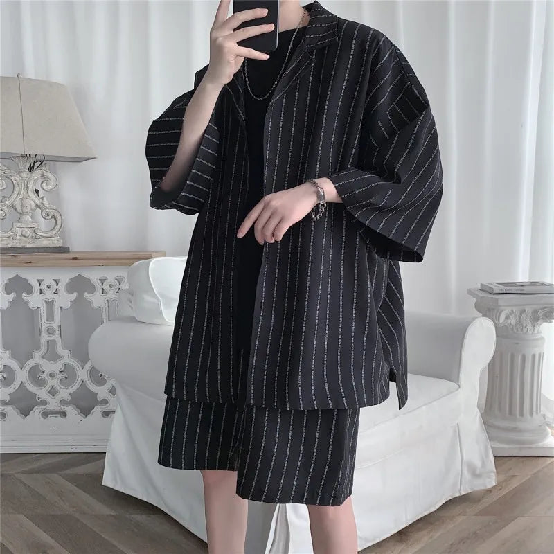 Printed Shirt And Shorts Set