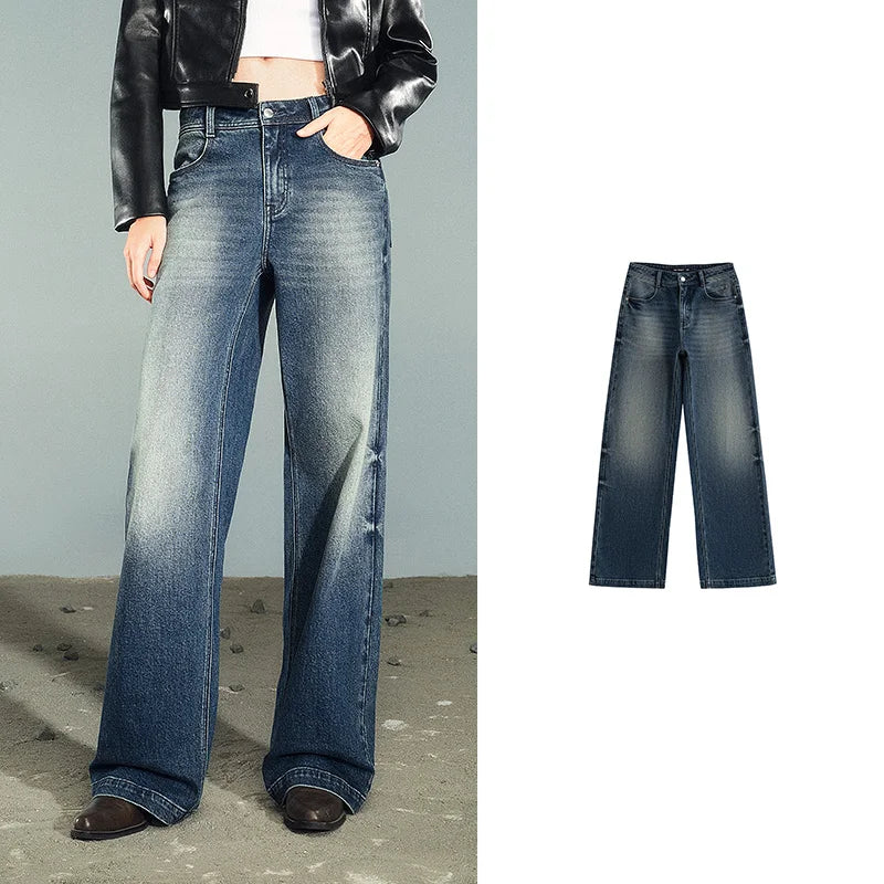 Stretch Washed Denim Jeans