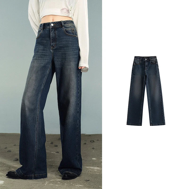 Stretch Washed Denim Jeans