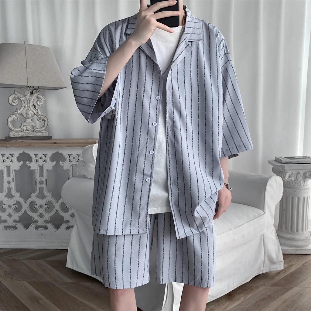 Printed Shirt And Shorts Set