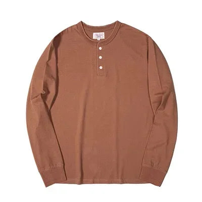 Cotton Henley Layering Top
