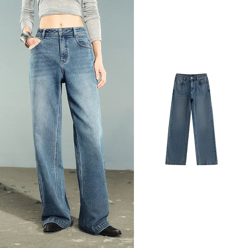 Stretch Washed Denim Jeans