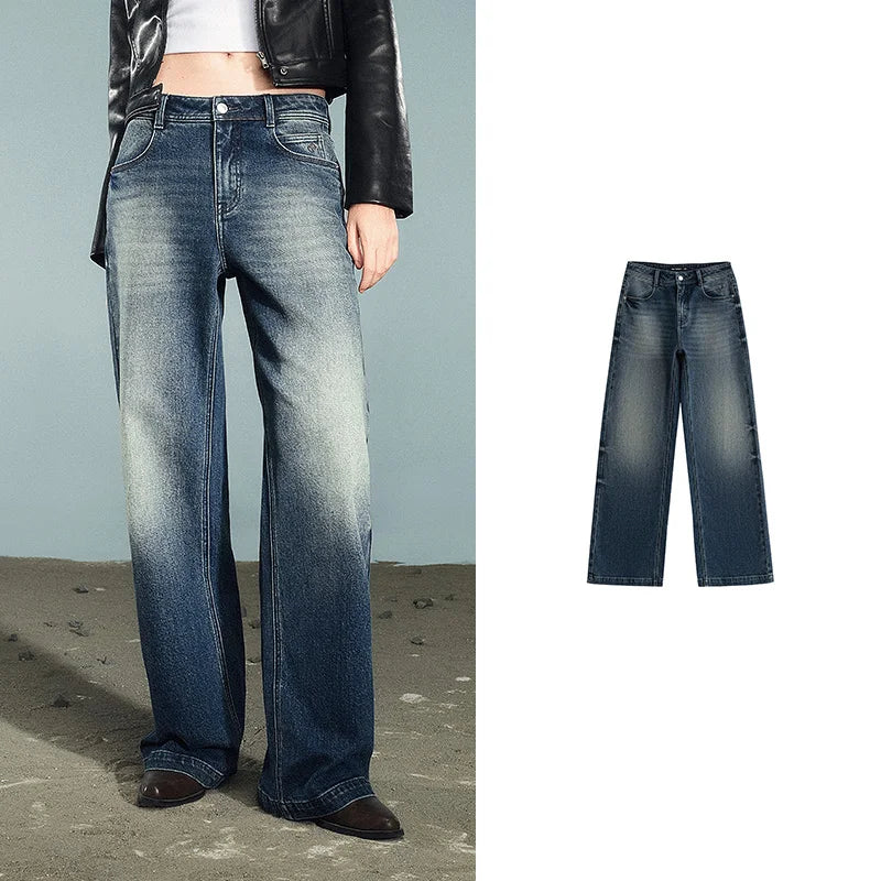 Stretch Washed Denim Jeans